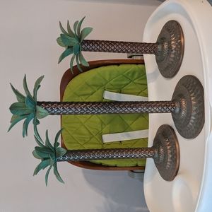 Palm tree candle holders